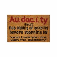 Au dac I ty Not calling or texting Clr Doormat - Unicorn Fart Productions